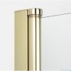 New Trendy New Soleo Light Gold 70x90x195 cm kabina wspornik skośny złoty połysk/szkło przejrzyste K-1829